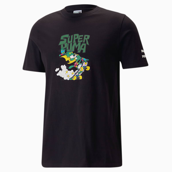 メンズ CLASSICS グラフィック 半袖 Tシャツ, PUMA Black, extralarge-JPN