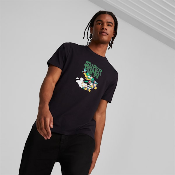 Classics Super PUMA Graphic Men's T-Shirt, PUMA Black, extralarge-IND