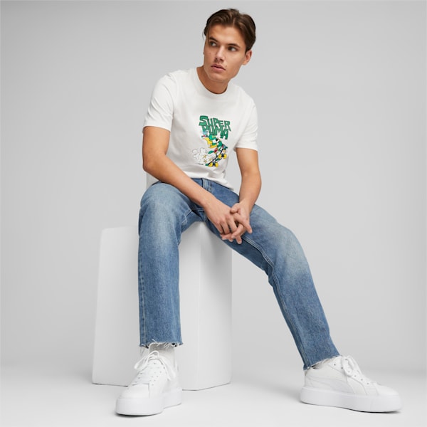 メンズ CLASSICS グラフィック 半袖 Tシャツ, PUMA White, extralarge-JPN