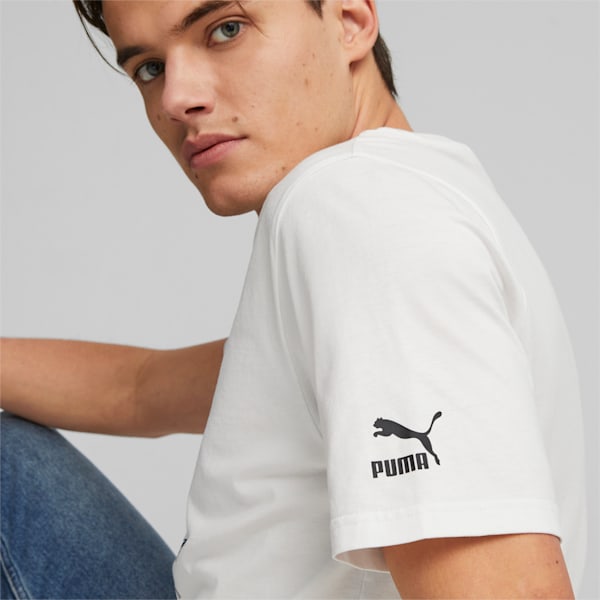 メンズ CLASSICS グラフィック 半袖 Tシャツ, PUMA White, extralarge-JPN