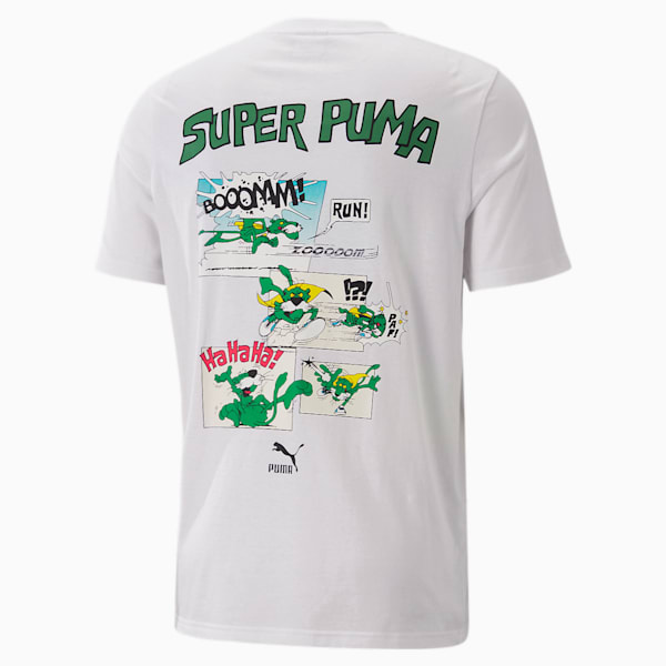 Camiseta Super PUMA clásica para hombre, PUMA White