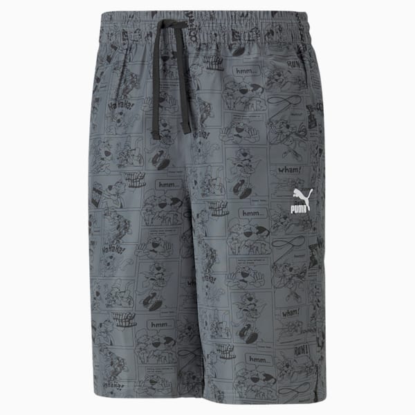 Classics Super Men's Regular Fit Shorts, PUMA Black-AOP, extralarge-IND