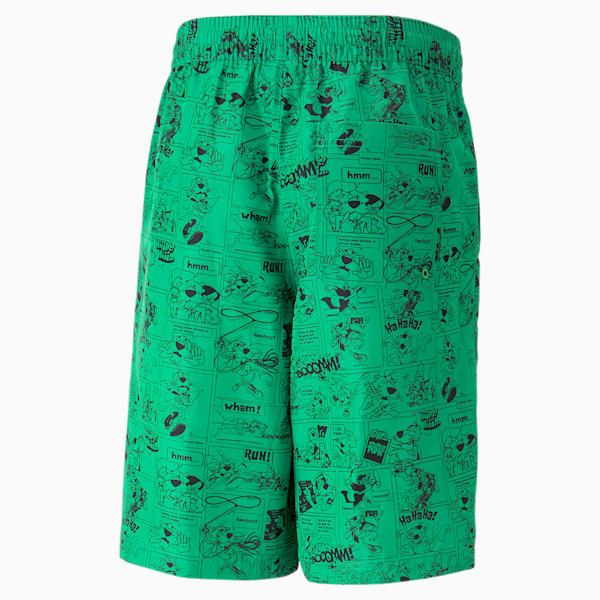 Classics Super Men's Regular Fit Shorts, Grassy Green-AOP, extralarge-IND