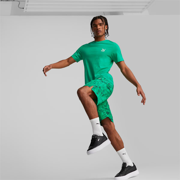Classics Super PUMA Men's Regular Fit Shorts, Grassy Green-AOP, extralarge-IND