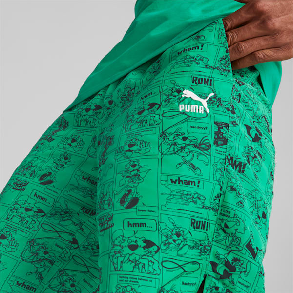 Classics Super Men's Regular Fit Shorts, Grassy Green-AOP, extralarge-IND