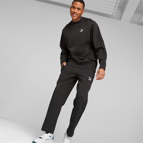 ユニセックス T7 モックネック クルー スウェット, PUMA Black, extralarge-JPN