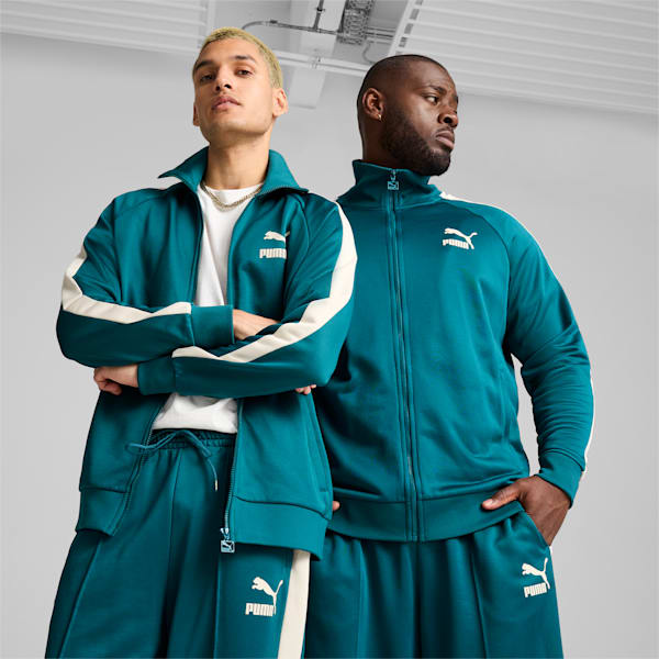 T7 ICONIC Men's Track Jacket, Cold Green, extralarge