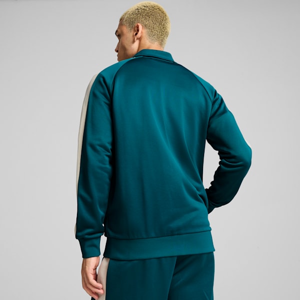 T7 ICONIC Men's Track Jacket, Cold Green, extralarge