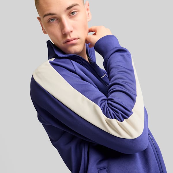 T7 ICONIC Men's Track Jacket, Lapis Lazuli, extralarge