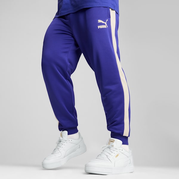 Iconic T7 Men's Track Pants, Lapis Lazuli, extralarge