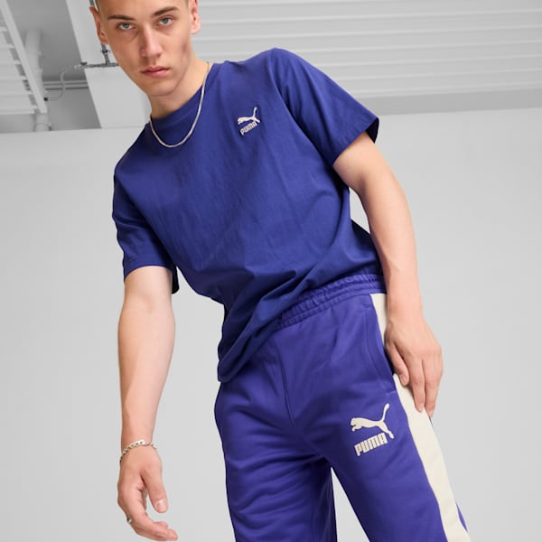 Iconic T7 Men's Track Pants, Lapis Lazuli, extralarge