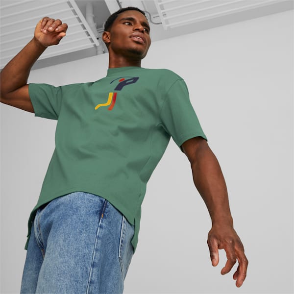 メンズ MMQ PUMA HEROES グラフィック 半袖 Tシャツ, Vine
