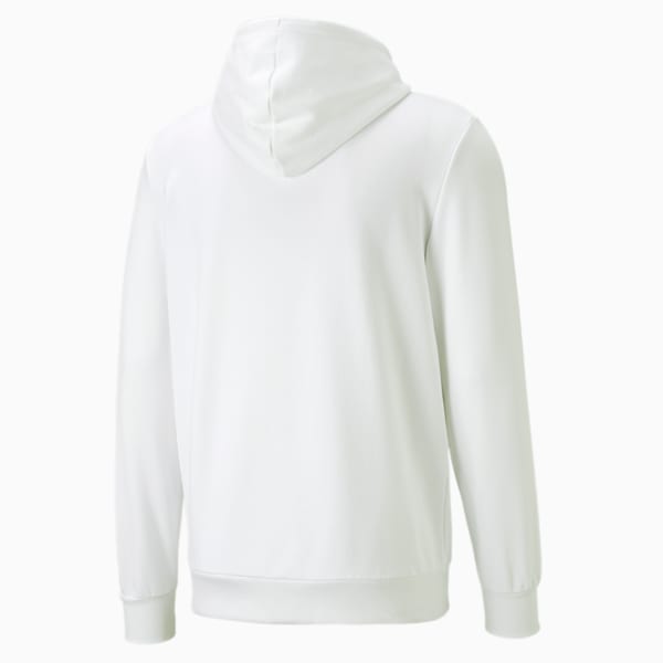 Sudadera con capucha clásica con logo para hombre, PUMA White-Royal Sapphire, extragrande