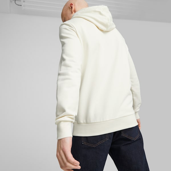 Classics Logo Hoodie Men, Warm White-Green Fog, extralarge