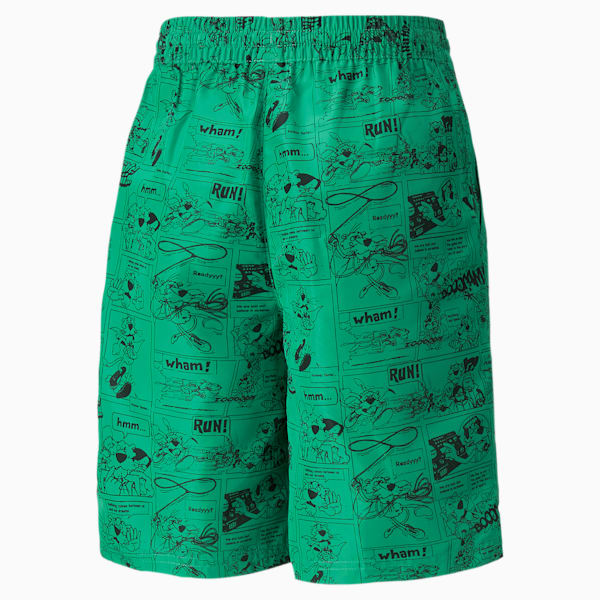 Classics Super PUMA Boys' Shorts, Grassy Green, extralarge-IND