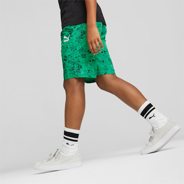 Classics Super PUMA Boys' Shorts, Grassy Green, extralarge-IND