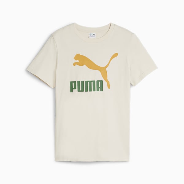 Classics Logo Boys' T-Shirt, Alpine Snow-Archive Green, extralarge-IND