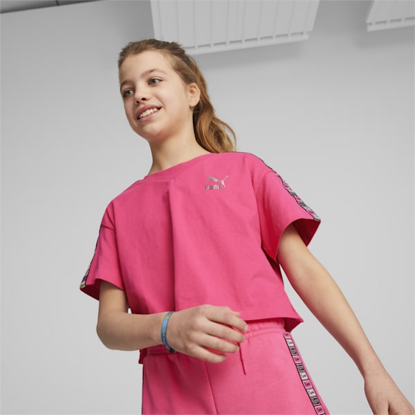キッズ ガールズ RULEB 半袖 Tシャツ 128-164cm, Glowing Pink, extralarge-AUS