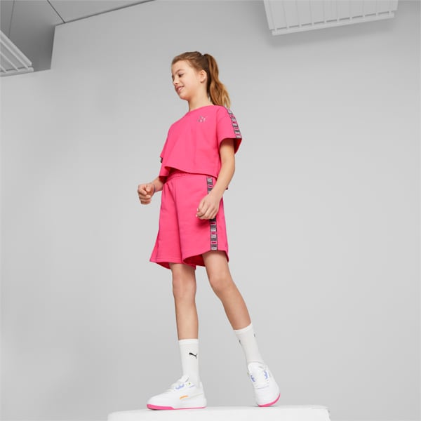 キッズ ガールズ RULEB 半袖 Tシャツ 128-164cm, Glowing Pink, extralarge-JPN