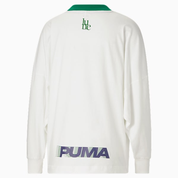 PUMA x JUNE AMBROSE Keeping Score The Screen Long Sleeve Women's Basketball Tee, Puma White, extralarge