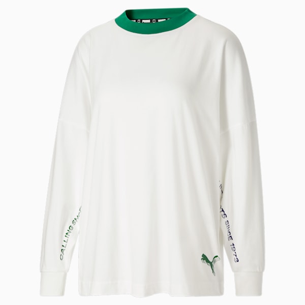 The Screen Long Sleeve Basketball Tee Women, Puma White