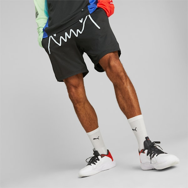 Jaws Core Basketball Men's Shorts, PUMA Black, extralarge-IND