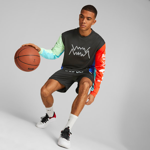 Jaws Core Basketball Men's Shorts, PUMA Black, extralarge-IND