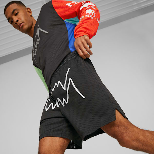 Jaws Core Basketball Shorts Men, PUMA Black, extralarge