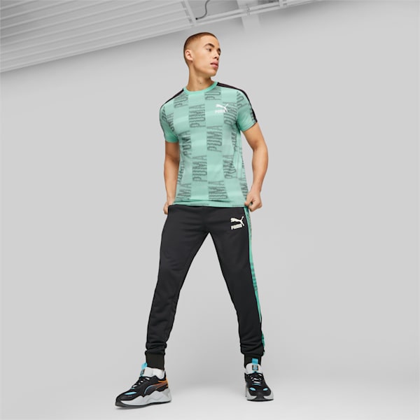 T7 Sport Men's Slim Fit T-Shirt, Mint-AOP, extralarge-IND