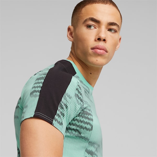T7 Sport Men's Slim Fit T-Shirt, Mint-AOP, extralarge-IND