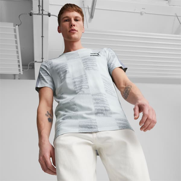 T7 Sport Tee Men, Platinum Gray-AOP