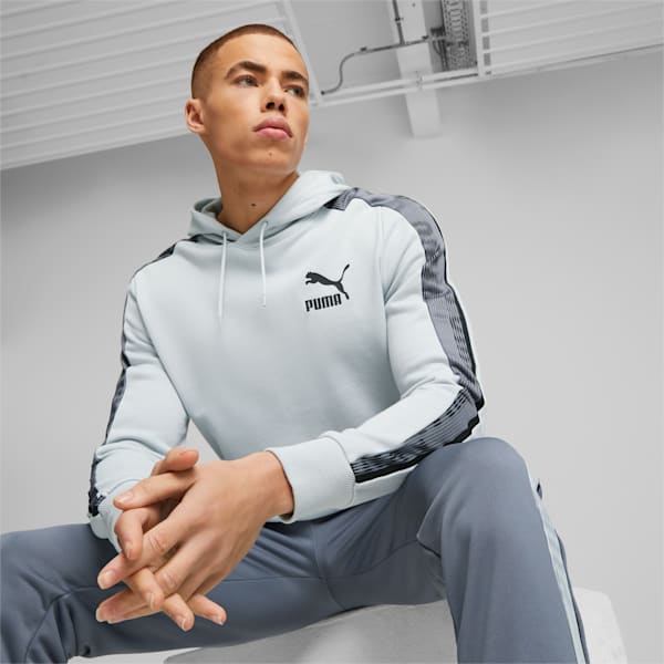 T7 Sport Hoodie Men, Platinum Gray