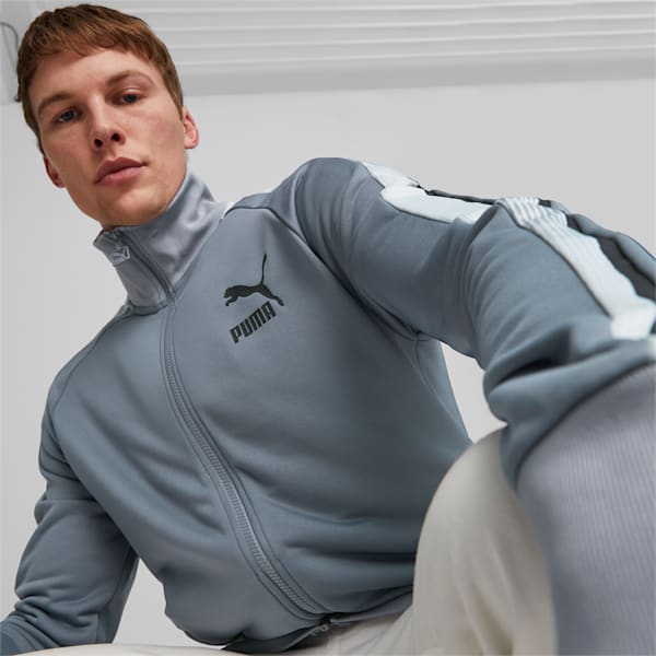 T7 Sport Track Jacket Men, Gray Tile