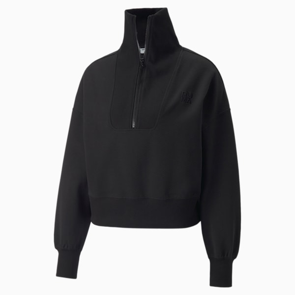 Infuse Women's Half-Zip Oversized Sweatshirt | PUMA