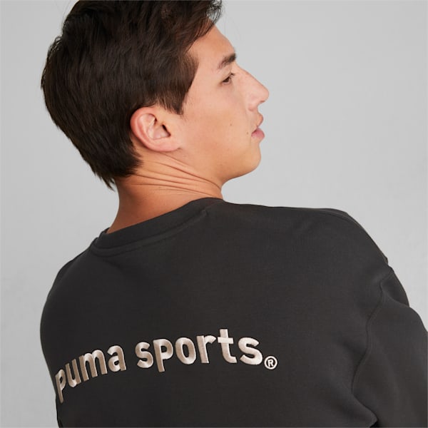 メンズ PUMA TEAM クルーネック スウェット, PUMA Black, extralarge-JPN