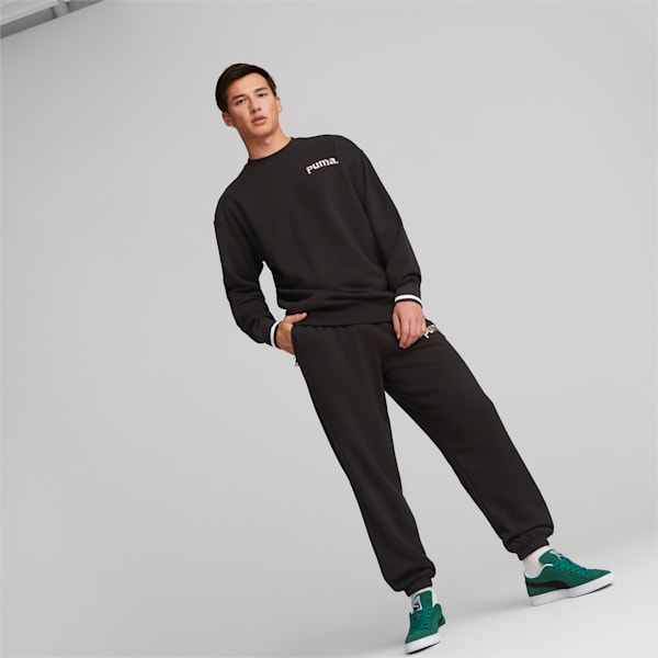 メンズ PUMA TEAM クルーネック スウェット, PUMA Black, extralarge-JPN