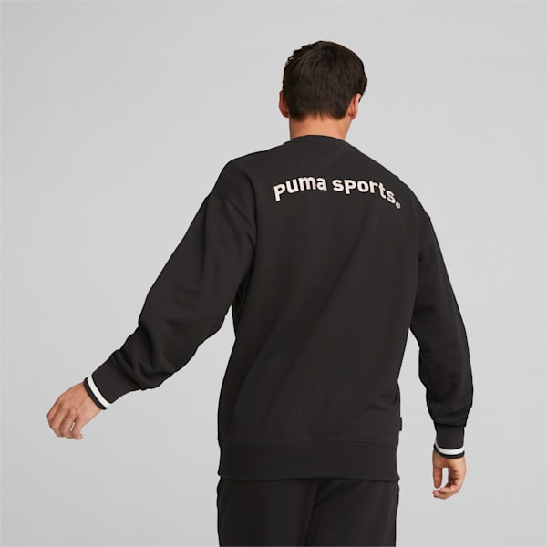 メンズ PUMA TEAM クルーネック スウェット, PUMA Black, extralarge-JPN