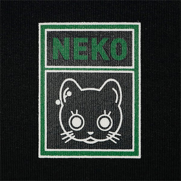 ユニセックス NEKO SAN フェイス 半袖 Tシャツ, Puma Black, extralarge-JPN