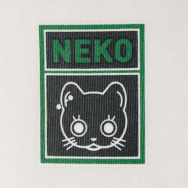 ユニセックス NEKO SAN フェイス 半袖 Tシャツ, Puma White, extralarge-JPN