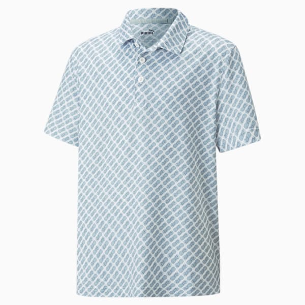 Mattr Pineapples Golf Polo Shirt Youth, Evening Sky, extralarge-GBR