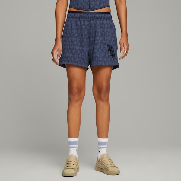 PUMA x DAPPER DAN Women's Shorts, PUMA Navy, extralarge