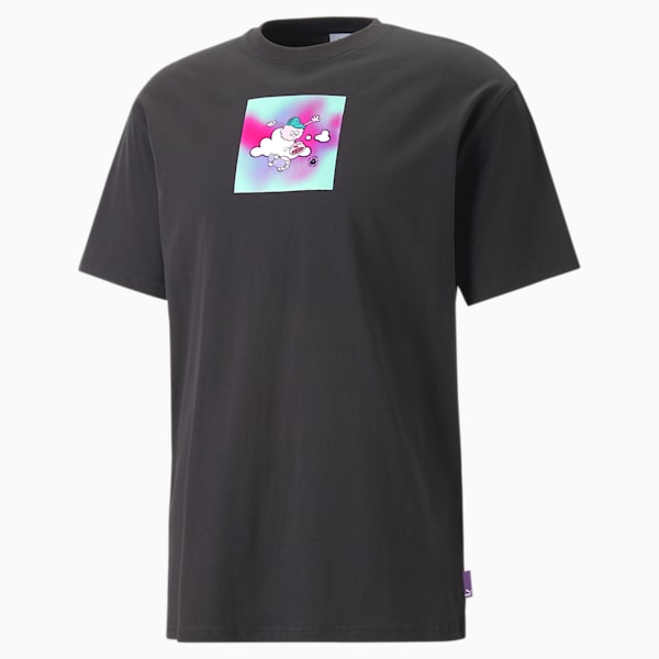 PUMA X 8ENJAMIN Men's Relaxed Fit T-Shirt, PUMA Black, extralarge-IDN