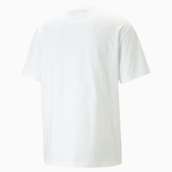 PUMA X 8ENJAMIN Men's Relaxed Fit T-Shirt, PUMA White, extralarge-IDN