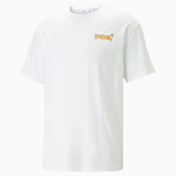 ユニセックス PUMA x 8ENJAMIN グラフィック 半袖 Tシャツ, PUMA White, extralarge-IDN