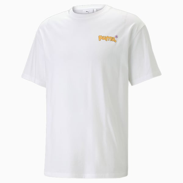 ユニセックス PUMA x 8ENJAMIN グラフィック 半袖 Tシャツ, PUMA White, extralarge-JPN