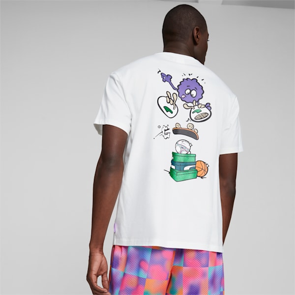 PUMA x 8ENJAMIN Graphic Tee Men, PUMA White, extralarge-GBR