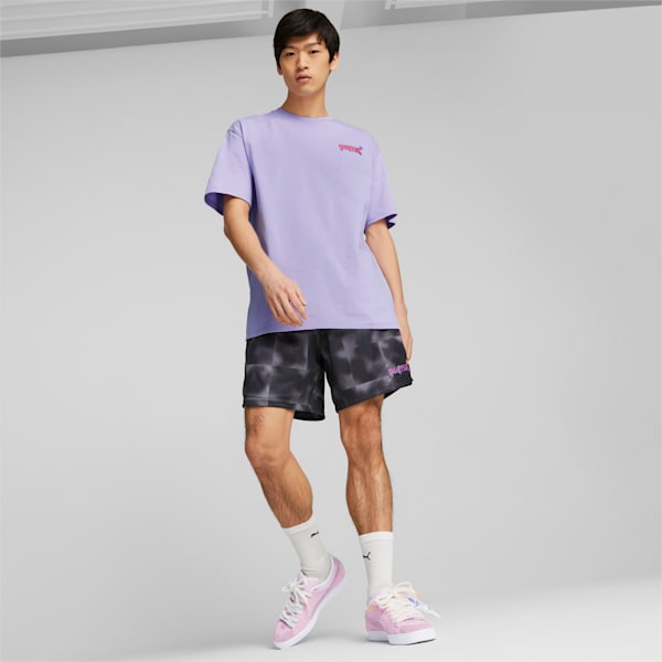 PUMA X 8ENJAMIN Graphic Unisex Relaxed Fit T-Shirt, Vivid Violet, extralarge-IND
