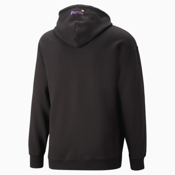 PUMA X 8ENJAMIN Men's Relaxed Fit Hoodie, PUMA Black, extralarge-IND