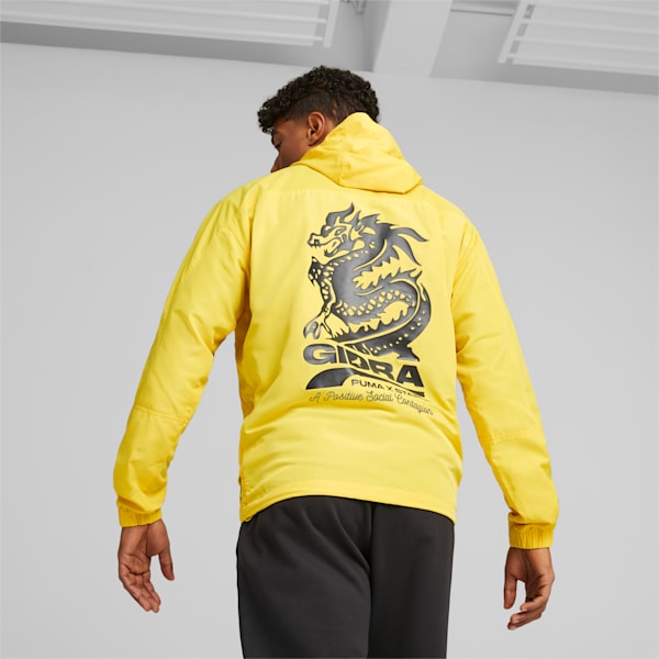 PUMA x STAPLE Men's Anorak Jacket, Sun Ray Yellow, extralarge-IND