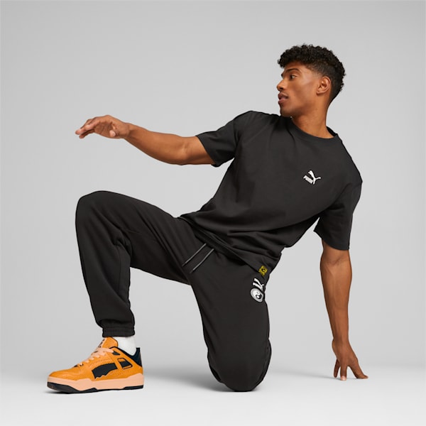PUMA x Staple Men's Relaxed Fit Sweat Pants, PUMA Black, extralarge-IND